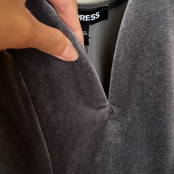 Express Velvet Gunpowder dress - Picture 6 of 6